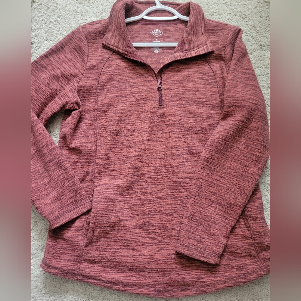 Women's Maroon,Teal,Gray Quarter-Zip Pullovers 3 Total